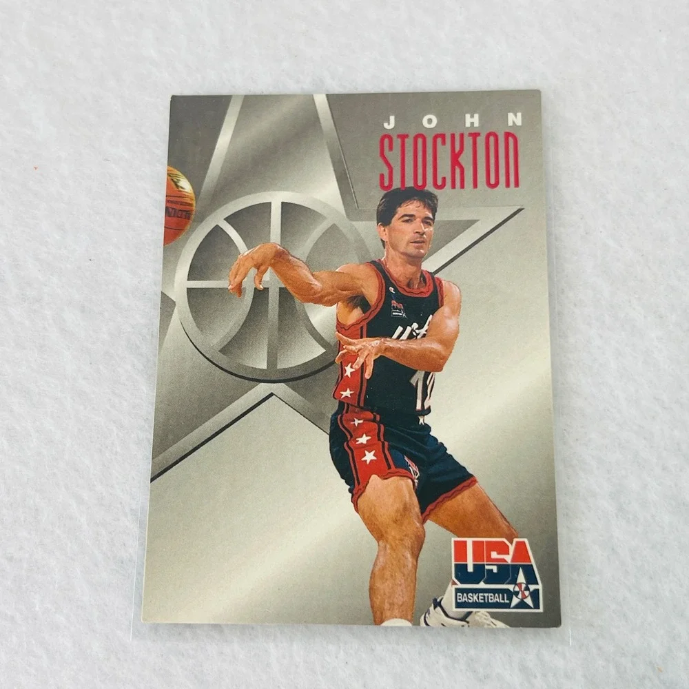 1996 SkyBox USA Basketball John Stockton Card 12 Texaco Fleer NBA Dream Team